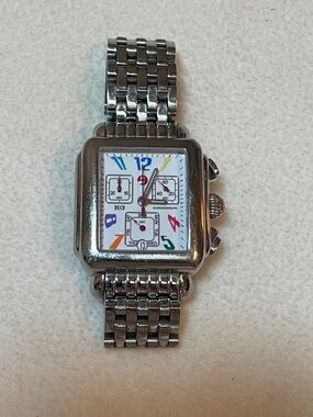 Michele Deco Silver Watch